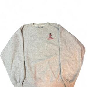 Vintage 1999 University of Wisconsin Badgers Rose Bowl grey crewneck Size Large